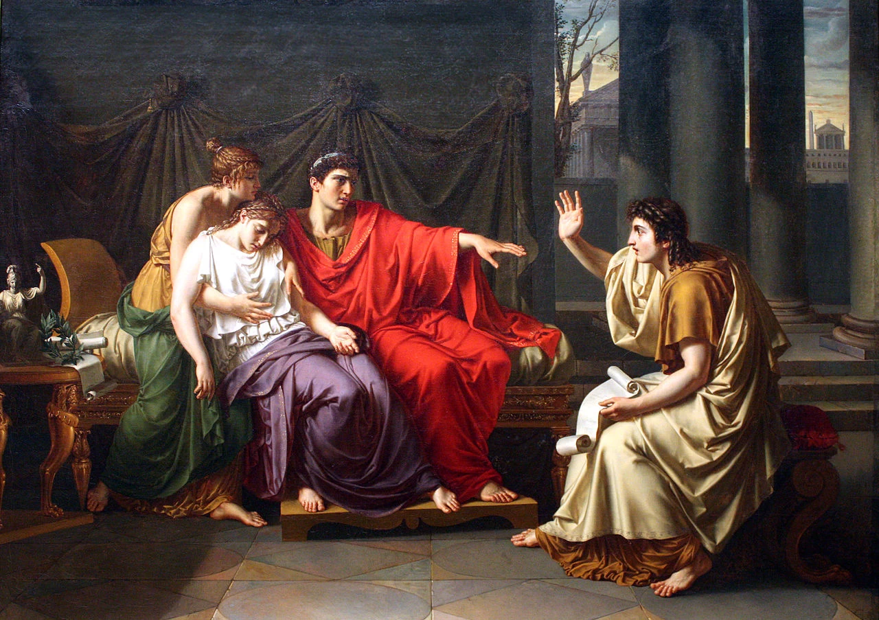 Jean - Baptiste Wicar, Virgilio che Legge l'Eneide ad Augusto, Ottavia e Livia, Art Institute of Chicago